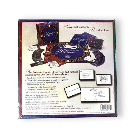 Proverbial Wisdom Bible Edition The Exciting Game of Proverbial Fun New Sealed - Picture 3 of 7